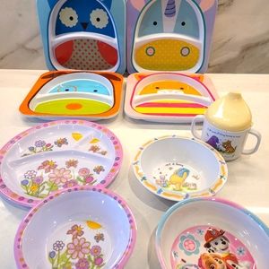 Kids dish set. 9 pieces.